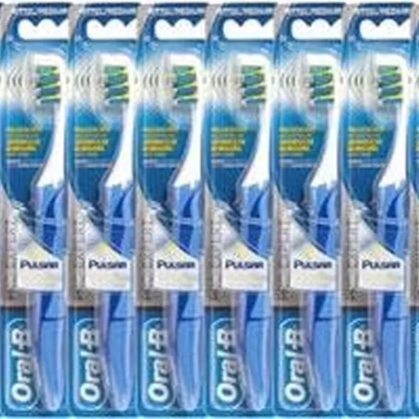 Oral-B Pro-Expert Pulsar Medium Tandenborstel - Voordeelverpakking 12 Stuks - Vibrerende MicroPulse Borstelharen voor Optimale Reiniging