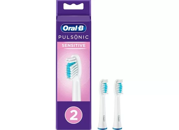 Oral-B Pulsonic Sensitive 2 Stuks Elektrische Tandenborstel Opzetborstels - Geschikt voor alle Pulsonic Modellen - Hygiënisch Verpakt