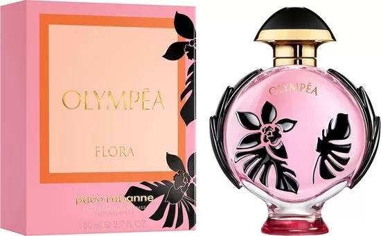 Paco Rabanne Olympéa Flora Eau de Parfum 80 ml - Damesparfum met Rozen, Zwarte Bessen, Vanille & Patchoeli - Sensueel & Elegant