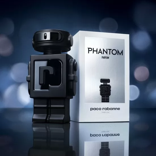 Paco Rabanne Phantom Herenparfum 100 ml - Pure Parfum Spray - Aromatische Amber, Lavendel & Vanille - Iconisch Robotfles