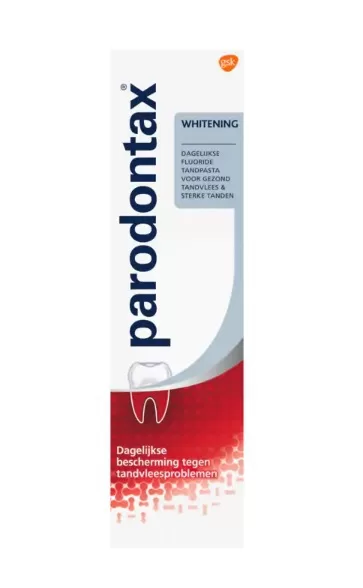 Parodontax Tandpasta Whitening 75ml - Verwijdert Vlekken, Beschermt Tandvlees en Behoudt Natuurlijke Witheid - Voor Gezonde Tanden