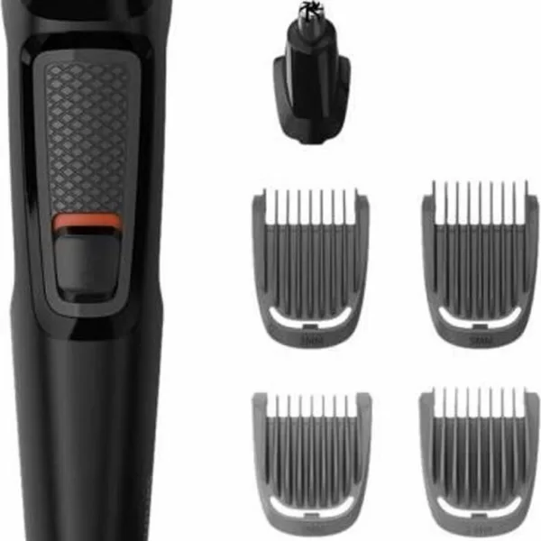 Philips 3000 MG3710/15 Multigroomer - 9 Hulpstukken, Zelfslijpende Mesjes, Afspoelbaar, Voor Gezicht en Haar, Alles-in-één Trimmer