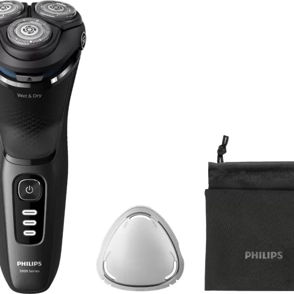 Philips S3144/00 Roterend Scheerapparaat - SkinProtect Technologie - Zwart - Batterij/Accu - 60 min Scheertijd - Comfortabel en Glad