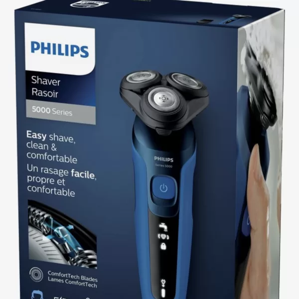 Philips Shaver 5000 S5466/17 - Krachtig Scheerapparaat met Zelfslijpende Mesjes, Power Adapt-Sensor, Nat/Droog Gebruik