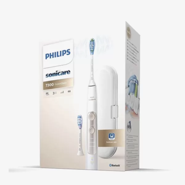 Philips Sonicare ExpertClean 7300 - Elektrische Tandenborstel met Smart Sensor, C3 & G3 Opzetborstels, 7x Gezond Tandvlees, Reisetui, 2 Weken Accuduur