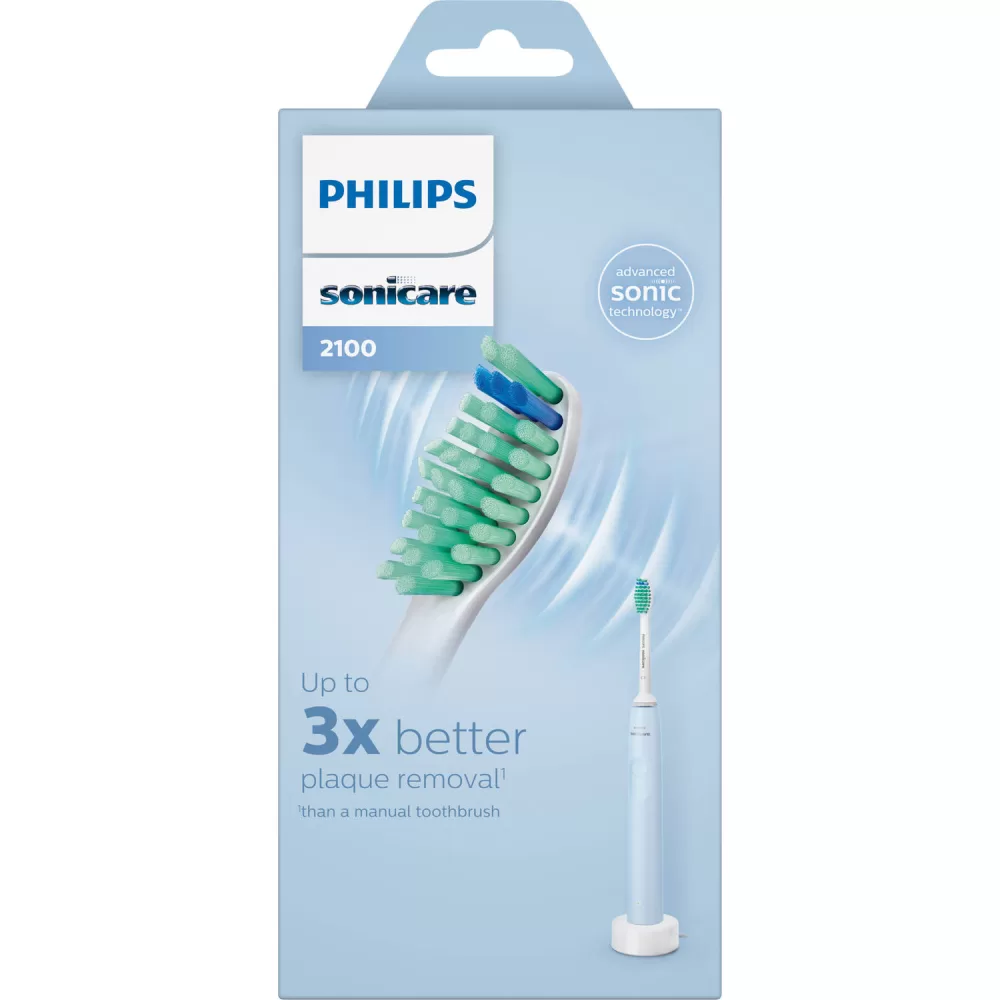 Philips Sonicare HX3651/12 Elektrische Tandenborstel - 31.000 Poetsbewegingen/min, 1 Poetsstand, Inclusief 1 Opzetborstel, Zacht voor Tandvlees