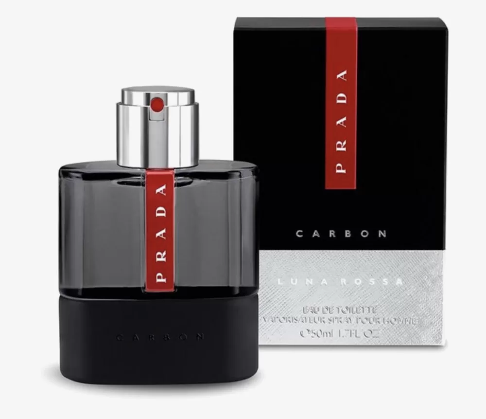 Prada Luna Rossa Carbon 50ml Eau de Toilette Spray für Herren – Frischer, kraftvoller Duft mit metallischer Lavendel & bergamot