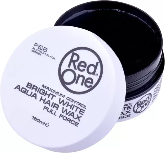 Red One AQUA WAX 150ML - Bright White | Vitamine Verrijkte Haarstyling, Langdurige Glans, Voorkomt Vervetting, Perfecte Hold