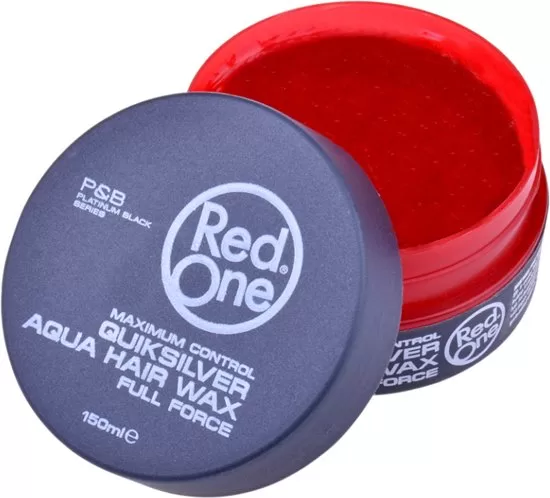 Red One AQUA WAX Quicksilver - 150 ML | Hochwertiges Haargel für starken Halt & Glanz | 1 PACK | Ideal für Styling & Frisuren