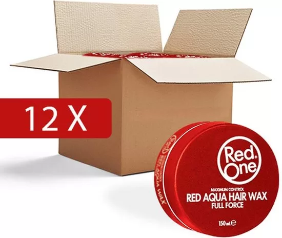 Red One Hair Wax – Voordeelverpakking van 12 stuks – Flexibele Styling, Glanzend Haar, Makkelijk Uit te Kammen, Verrijkt met Vitamine