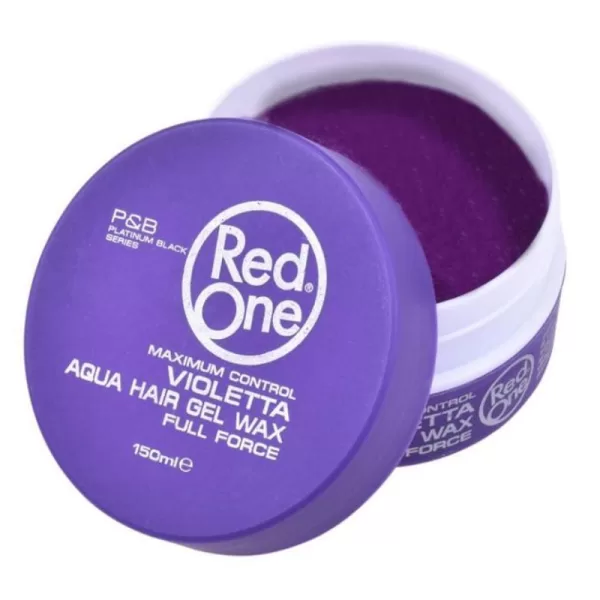 RED ONE Haarwachs Paars 150ml - Duft von Druiven & Lavendel, frische Textur, ideal für stylische Frisuren, langanhaltender Halt