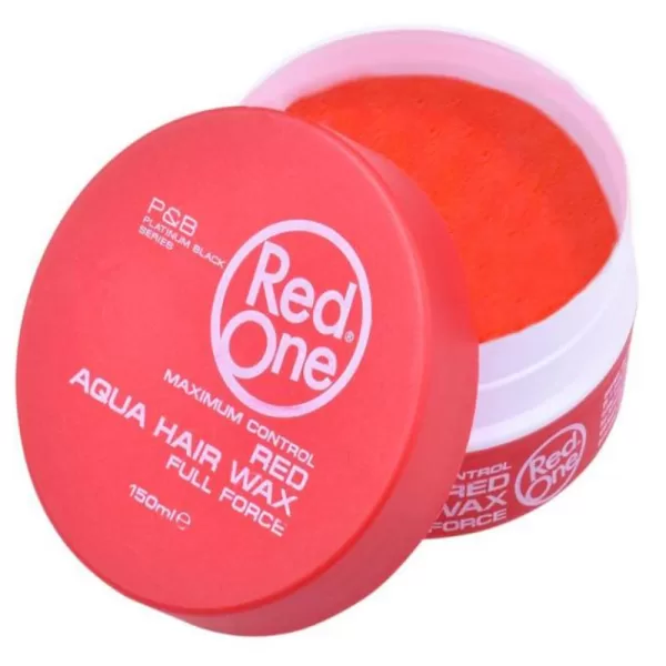 Red One Rood Haar Wax 150ml - Wateroplosbaar, Sterke Greep, Glans, Frisse Watermeloengeur - Ideaal voor Langdurige Styling