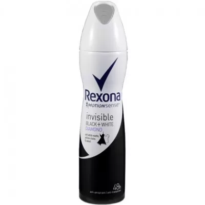 Rexona Deospray für Frauen – Invisible Black & White Diamond, 150ml, langanhaltender Schutz, alkoholfrei, antitranspirant