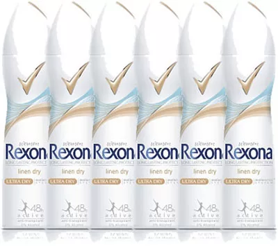 Rexona Deospray für Frauen – Linen Dry, 6er Pack (6x150ml) | Effektiver Schutz & Frische für den ganzen Tag