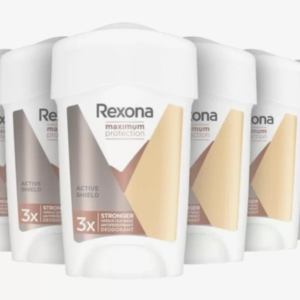 Rexona Women MaxPro Active Shield Deodorant Stick – 6x45ml – 96u Bescherming – Zachte Crème, Fruitige Geur, Ideaal voor Sport en Dagelijks Gebruik