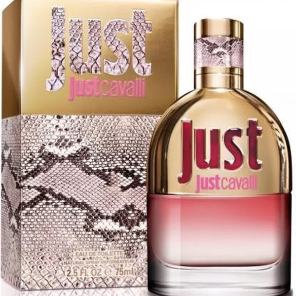 Roberto Cavalli Just Cavalli for Her Eau de Toilette 75ml – Sexy & Verleidelijk Parfum voor de Vrouw, Bloemige Geurnoten