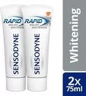 Sensodyne Rapid Relief Whitening Tandpasta - 2 x 75 ml - Voor Gevoelige Tanden, Snelle Pijnverlichting, Fluoride, Klinisch Bewezen