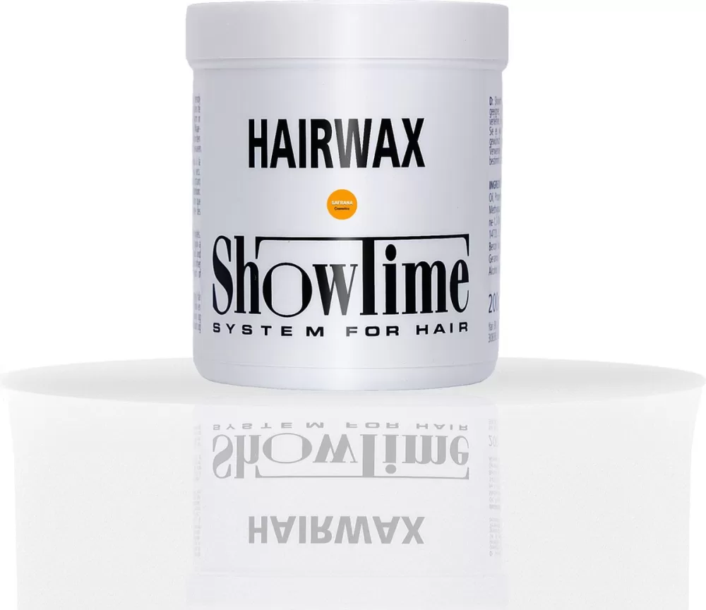 ShowTime Styling Wax 250 ml - 4er Pack, Ideal für trendige Styles, perfekt für kroeshaar, gibt natürlichen Glanz, leicht auswaschbar