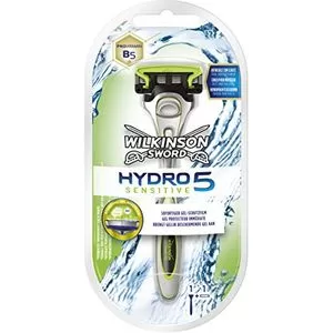 Wilkinson Hydro 5 Sensitive Rasierer mit Halter – Sanfte Rasur, Hautschutz, Ergonomisches Design für empfindliche Haut