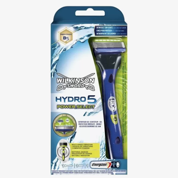 Wilkinson Sword Hydro 5 Power Select Razor mit Batterie – Aangedreven Scheerapparaat met 3 Vibratie-instellingen voor Comfort en Huidverzorging