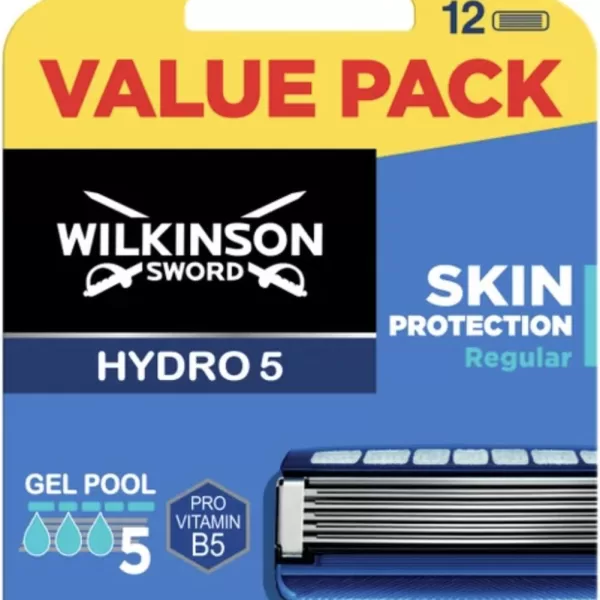 Wilkinson Sword Hydro 5 Scheermesjes - 12 stuks - Skin Protection - UltraGlide® 5 mesjes - Hydrateert & Comfortabel Scheren