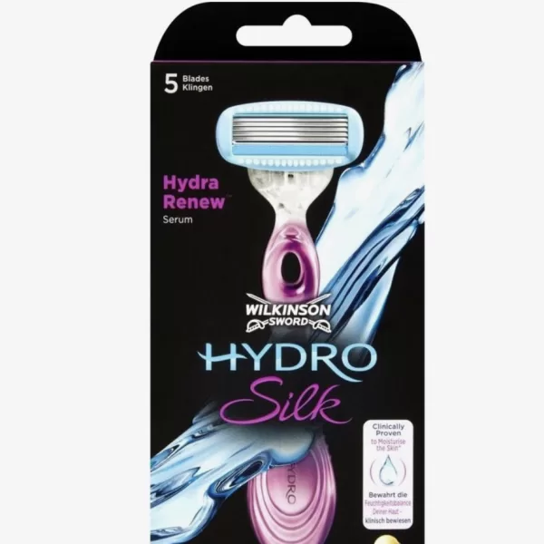 Wilkinson Sword HYDRO Silk Rasierer - Lila, 1 Stück, für sanfte und gründliche Rasur, Hautpflege und Komfort, Damenrasierer