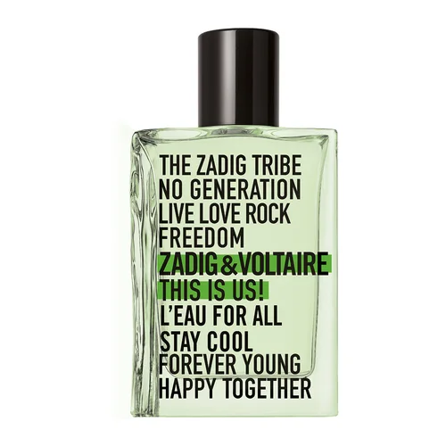 Zadig & Voltaire This Is Us! Eau de Toilette 50 ml - Unisex Parfum met Vanille, Cashmeran & Sandelhout - Geur voor Iedereen