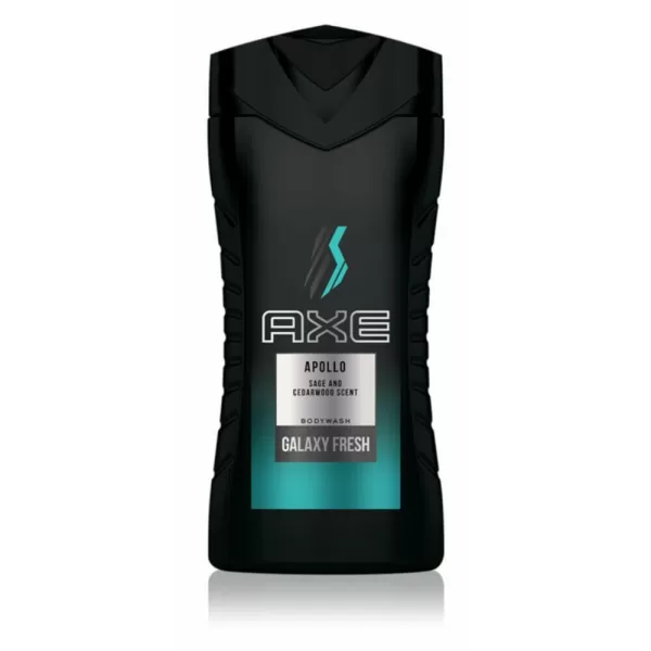 Axe Douchegel Apollo 250 ml - 3 stuks | Verfrissende geur met groen fruit en salie | Manlijke klassieker voor elke dag