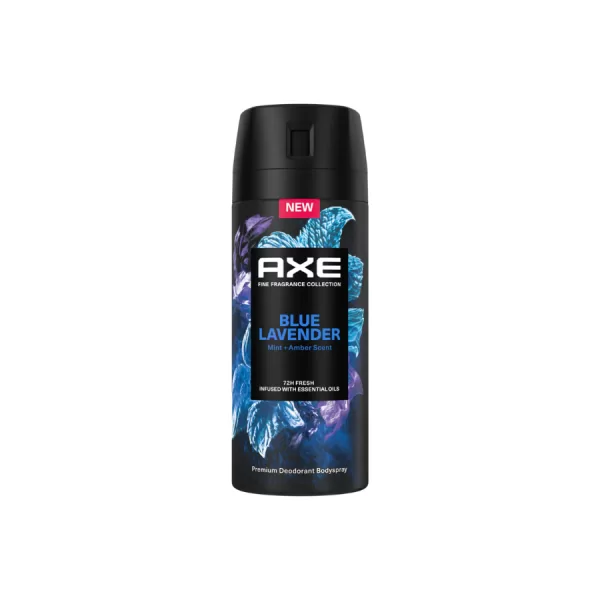 Axe Premium Deodorant Bodyspray Blue Lavender - Luxe Geur, 72 Uur Bescherming, Lavendel, Mint & Amber - 150 ml (X3)