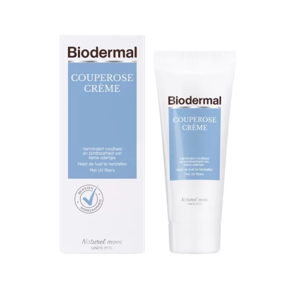 Biodermal Couperose Crème - Kalmerende Dag- en Nachtcrème voor Rosacea - Vermindert Roodheid & Herstelt Huidbarrière - Parfumvrij