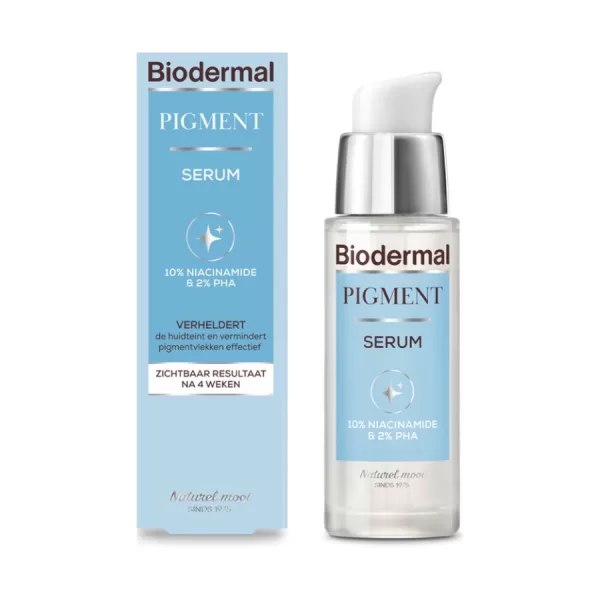 Biodermal Pigment Serum 30 ml – Vermindert Hyperpigmentatie, Verheldert Huid, 10% Niacinamide, 2% PHA, Hydrateert en Vermindert Rimpels