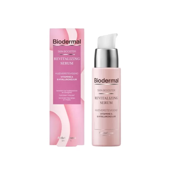 Biodermal Skin Booster Revitalizing Serum 3-Pack - Hydratatie, Vermindert Rimpels, Hyaluronzuur & Vitamine A, Geschikt voor Alle Huidtypen
