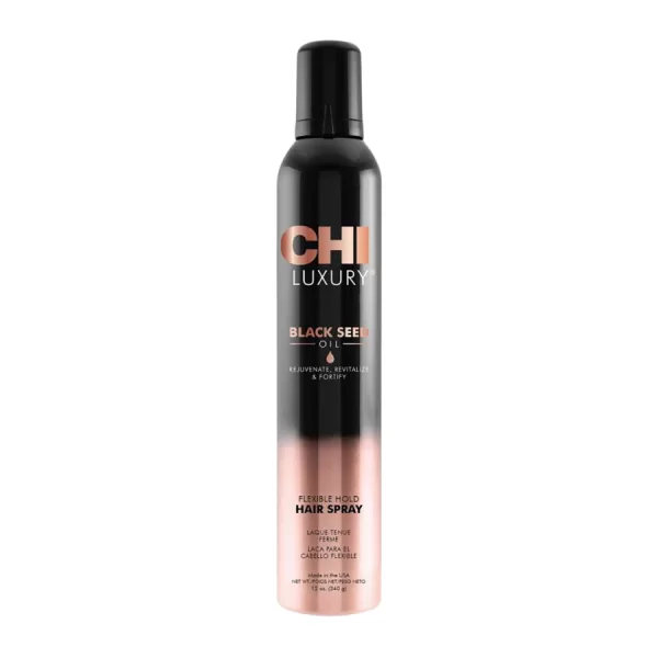 CHI Luxury Black Seed Oil Flexible Hold Hair Spray - Sneldrogende haarlak voor textuur, volume & bescherming - Gezond, glanzend haar
