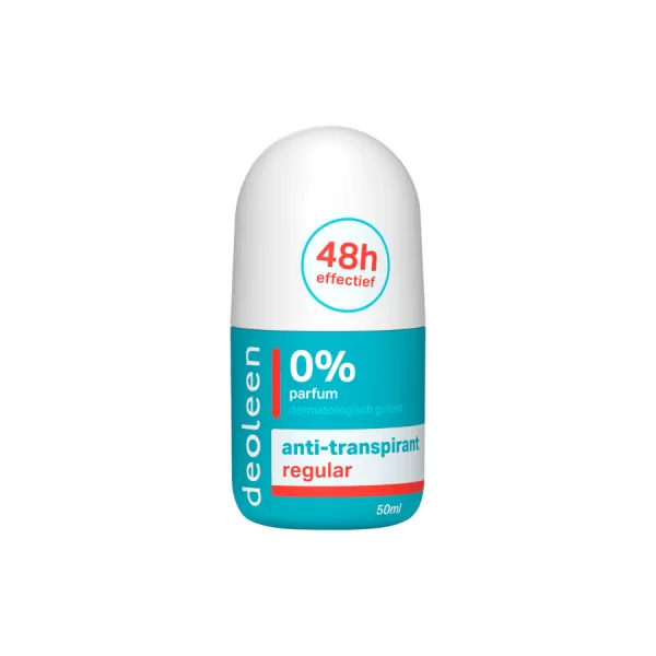 Deoleen Anti-Transpirant Roller 50ml 6er Pack - Hypoallergen, 48h Schutz, Ohne Duftstoffe, Dermatologisch Empfohlen, Geruchsneutralisierung