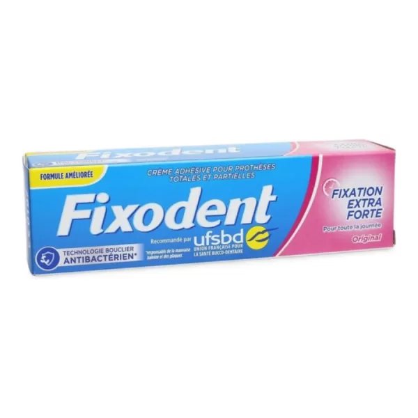 Fixodent Original Kleefpasta - Sterke Fixatie voor Kunstgebitten - Voordeelverpakking 12 x 47g - Neutrale Smaak, Comfort & Voedselbarrière