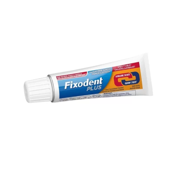 Fixodent Plus Kleefpasta Voordeelverpakking 6x40g - 88% Fixatie, Smaakvrij, Geschikt voor Kunstgebitten, Eenvoudig aan te Brengen