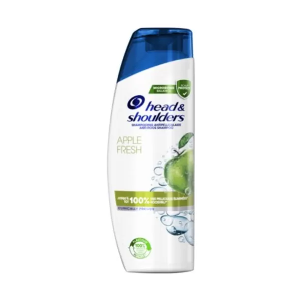 Head & Shoulders Apple Fresh Anti-Roos Shampoo Voordeelverpakking 6x450ml - 100% Roosvrij, pH-gebalanceerd, Dermatologisch getest, 100% Gerecycled Plastic