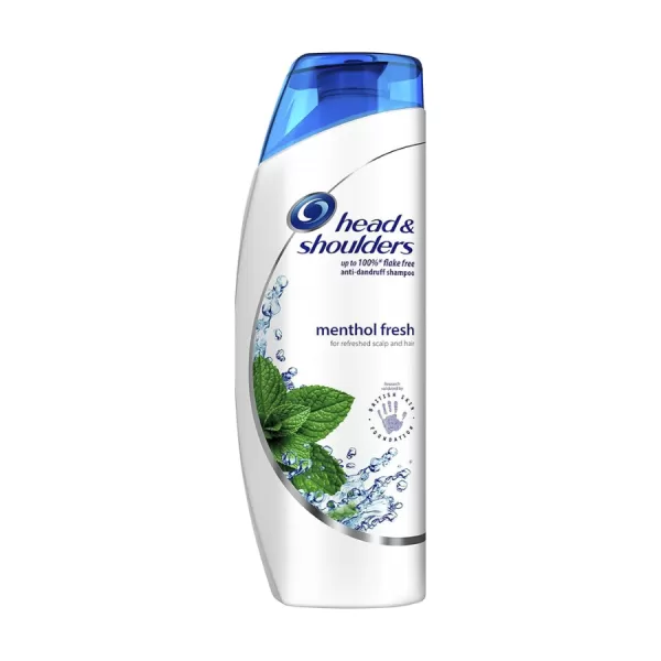 Head & Shoulders Menthol Fresh Shampoo – Verkwikkend, 100% roosvrij, tintelende frisse geur, voor een revitaliserend haargevoel – 250 ml