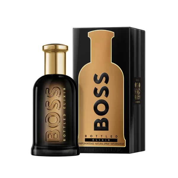 HUGO BOSS Bottled Elixir Parfum Intense voor Heren - Houtachtige & Aards Geur - Luxe 100ml - Perfect voor Elke Gelegenheid