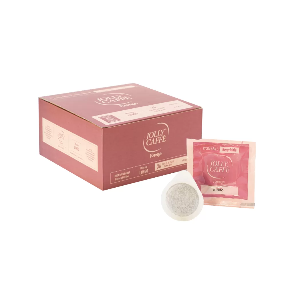 JOLLY Caffé Lungo Pads Box - 150 Stück, 100% Arabica, mild & aromatisch, ideale Kaffeelösung für Pad-Maschinen, perfekte Crema