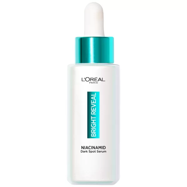 L'Oréal Paris Bright Reveal Niacinamide Serum - 30 ml | Vermindert pigmentvlekken, stralende huid, dermatologisch getest, geschikt voor alle huidtypes