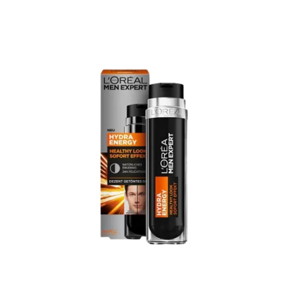 L'Oréal Paris Men Expert Healthy Look Getinte Gezichtsgel - Hydraterend, 50 ml - Hydratatie & Natuurlijke Look tot 24u, Met Vitamine C