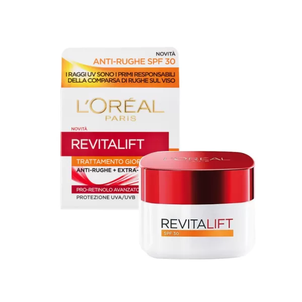L’Oréal Paris Revitalift Dagcrème SPF 30 - 50 ml | Anti Rimpel, Verstevigend, Vermindert Pigmentvlekken en Rimpels, UVA/UVB Bescherming