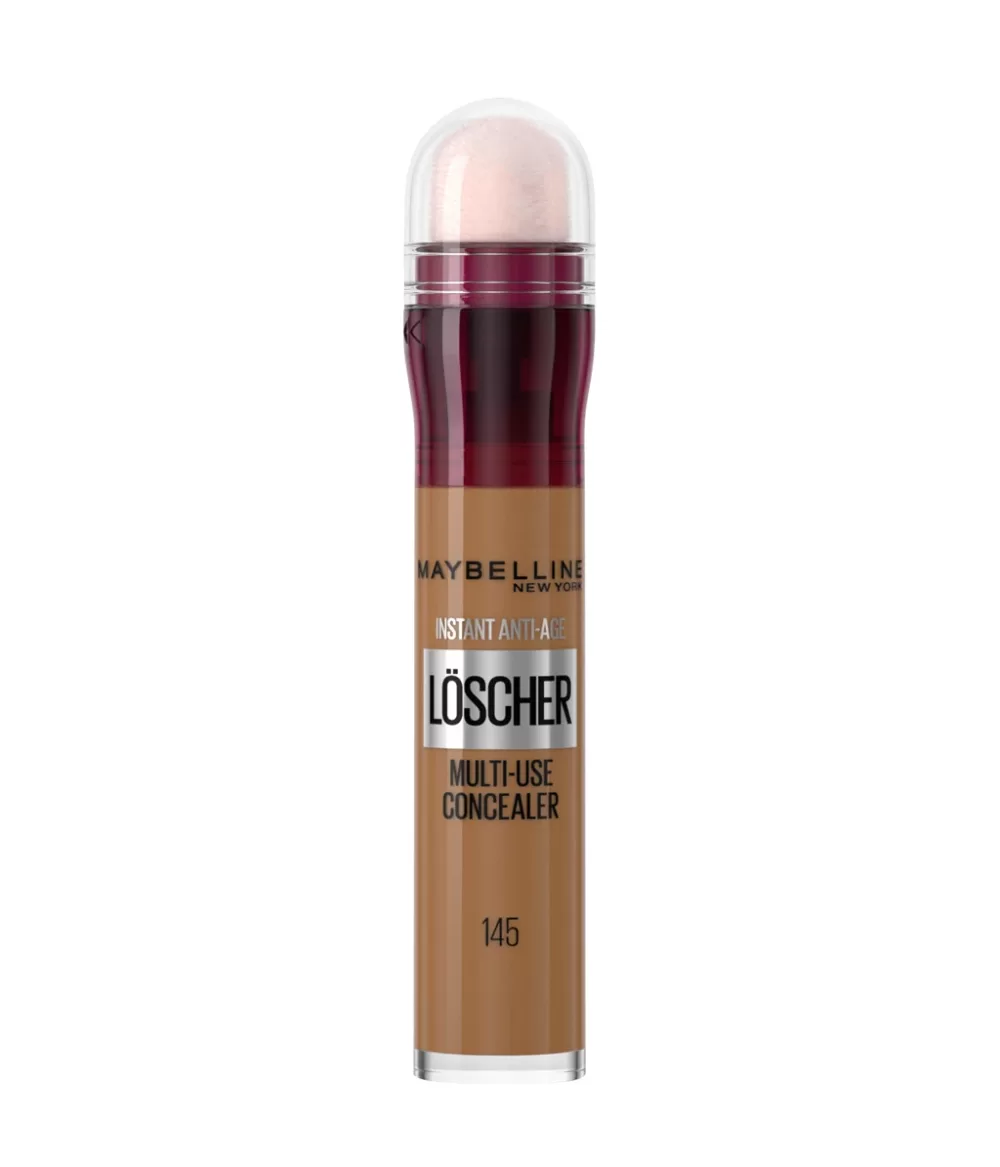 Maybelline New York Instant Concealer 145 Warm Olive – Vegan, Anti-Age, Medium-High Coverage, All Skin Types, Dark Circle Corrector, Flawless Finish