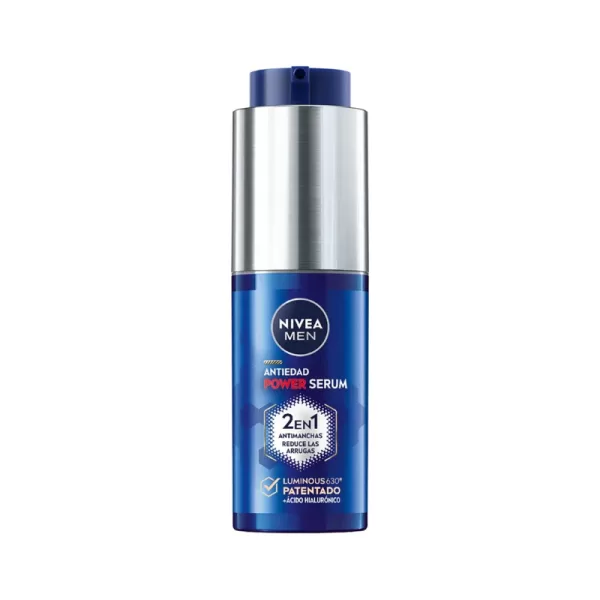 NIVEA MEN Anti-Age 2in1 Hydraterende Crème SPF 30 - 50 ml - Voor Normale & Rijpere Huid - Met Hyaluronzuur & Luminous630 - 3 Stuks