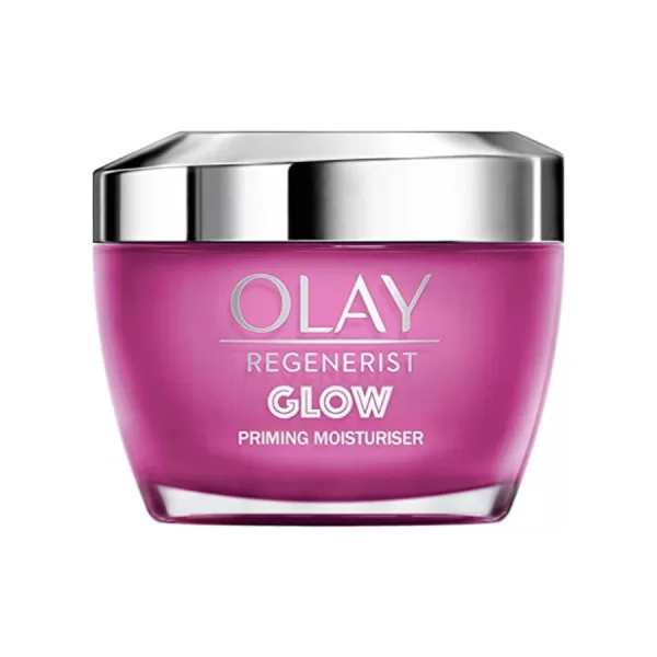Olay Regenerist Glow Dagcrème & Primer 50 ml - Hydrateert, Vervaagt Poriën, Met Vitamine B3 & Peptiden, Geschikt voor Alle Huidtypes