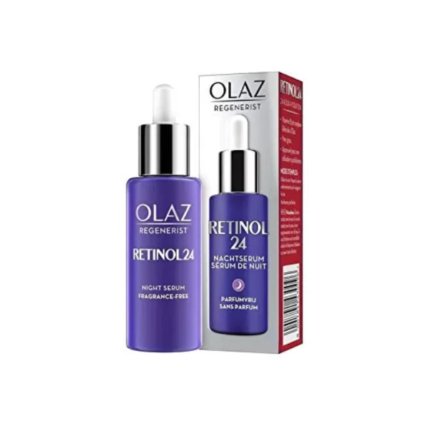 Olay Regenerist Retinol24 Nachtserum - Anti-Aging Serum met Retinoïdecomplex & Vitamine B3 - Hydrateert 24 uur - Geschikt voor dagelijks gebruik - 50ml
