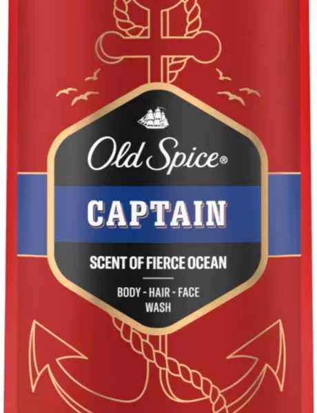 Old Spice Captain Douchegel voor Mannen - 400 ml (3 Stuks) - Reinigend & Voedend voor Alle Huid- en Haartypen - Verfrissende Geur
