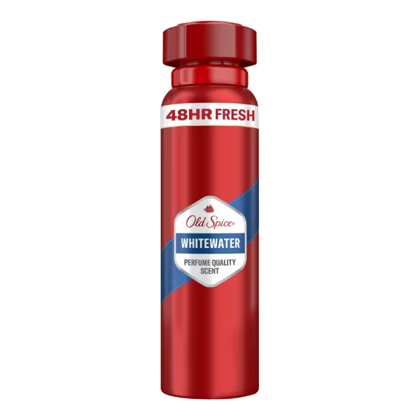 Old Spice Whitewater Deospray 4x150ml - 0% Alkohol, Frische Duft, Lang anhaltender Schutz, Herrenpflege
