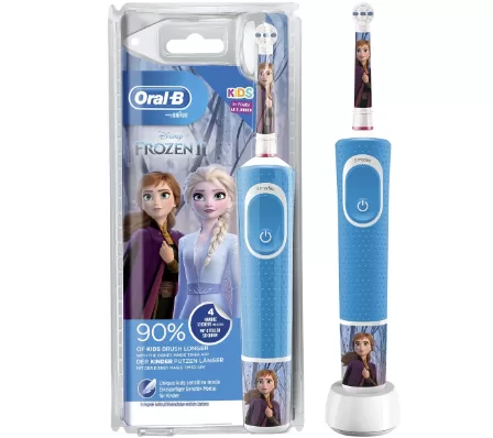Oral-B Stages Power Kids Disney Frozen – Elektrische Zahnbürste für Kinder mit sanfter Reinigung, für strahlendes Lächeln und Spaß beim Zähneputzen